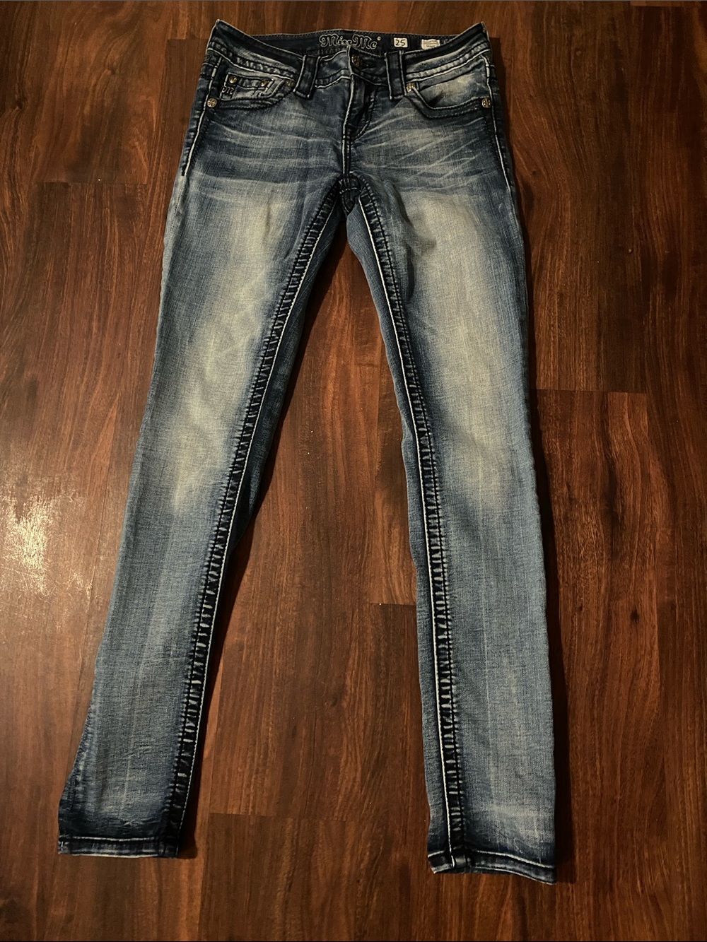 Miss Me Light Wash Skinny Jeans